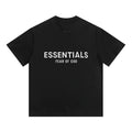 FEAR OF GOD ESSENTIALS Front Back Letter Print Unisex Short Sleeve T‑Shirt