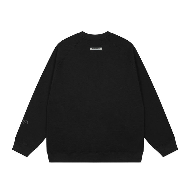 FEAR OF GOD FOG ESSENTIALS Letter Print Loose Crew Neck Sweatshirt Unisex
