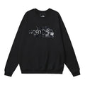 The North Face Mountain Texture Half Dome Logo Crewneck Sweatshirt – Black